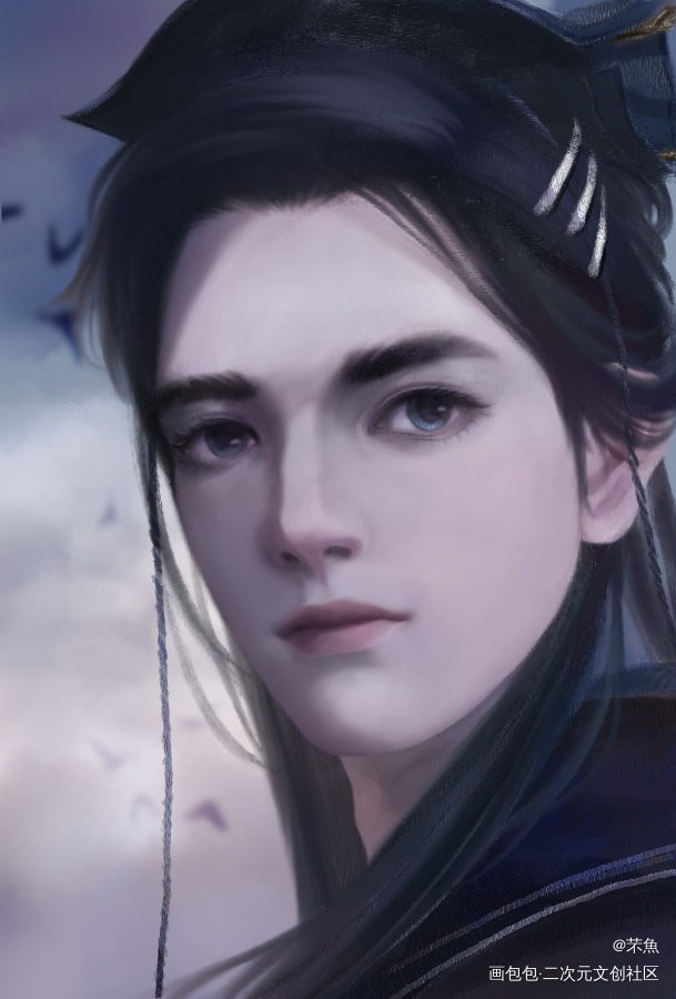奶玄～_镜玄板绘涂古风眷思量绘画作品