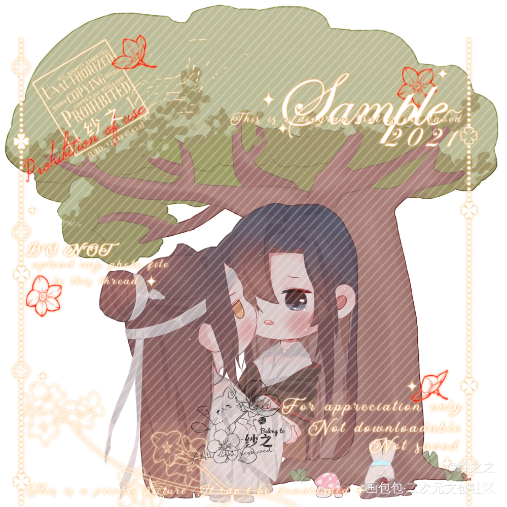 魔道-忘羡-（135）_魔道祖师忘羡蓝忘机魏无羡Q版头像同人绘画作品