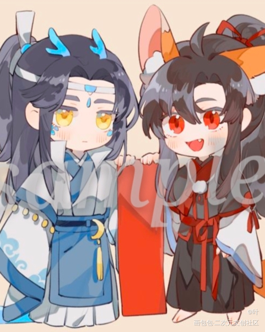 _魔道祖师忘羡绘画作品