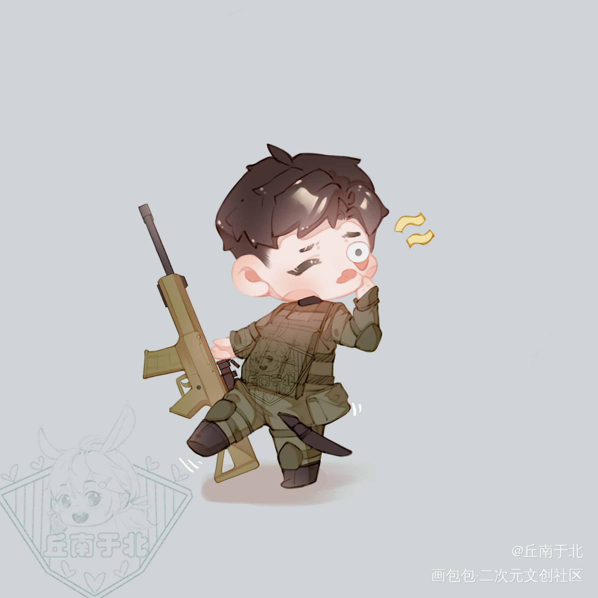 Fog的恶霸们_FOG电竞时洛余邃Q版我要上首推绘画绘画作品
