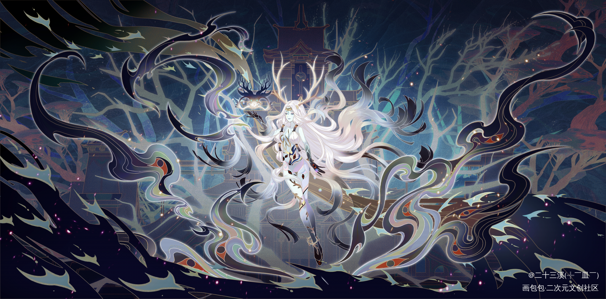 乐划锁屏插画大赛参赛作品_插画设计板绘绘画原创绘画作品
