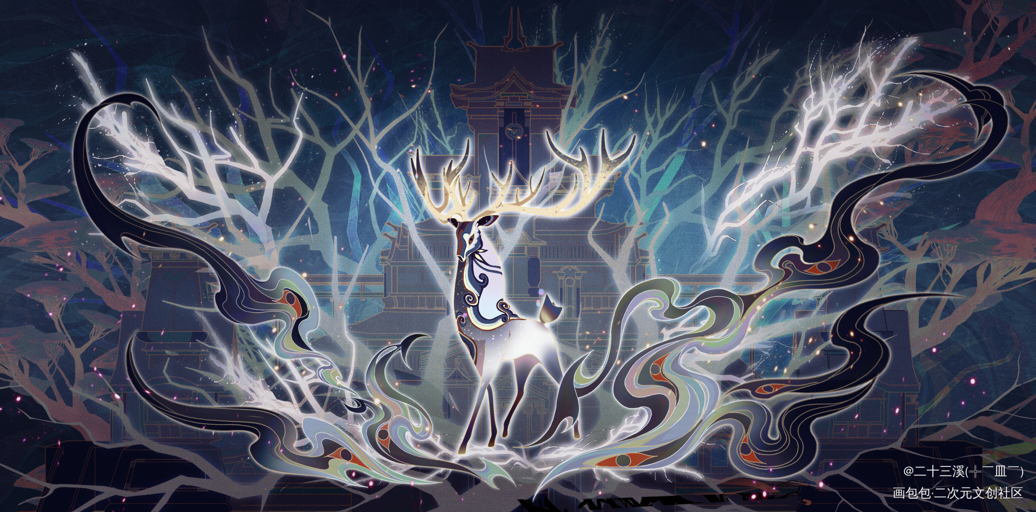 乐划锁屏插画大赛参赛作品_插画设计板绘绘画原创绘画作品