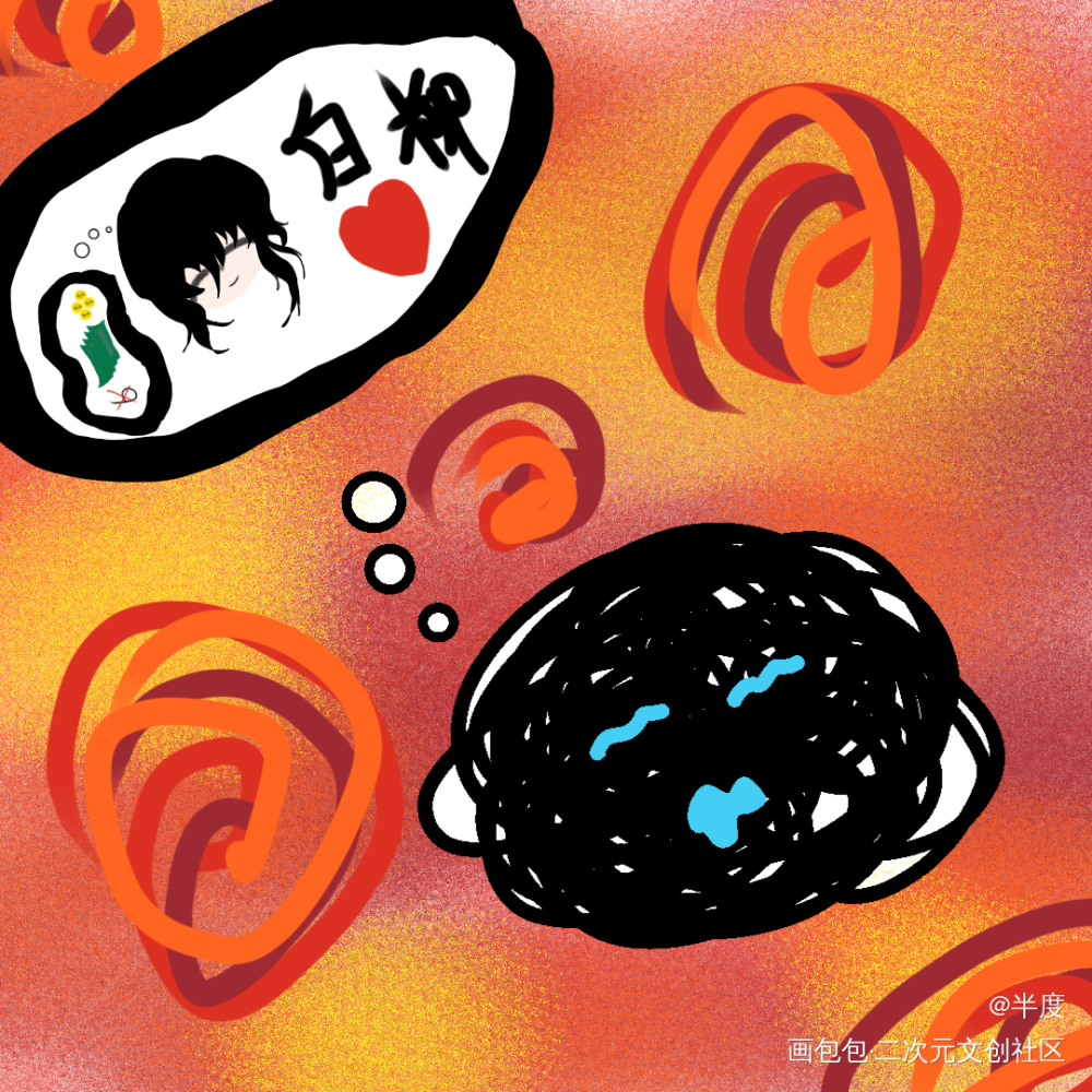 今天是可爱的小狗线团呐_我在惊悚游戏里封神摸鱼页小狗线团绘画作品