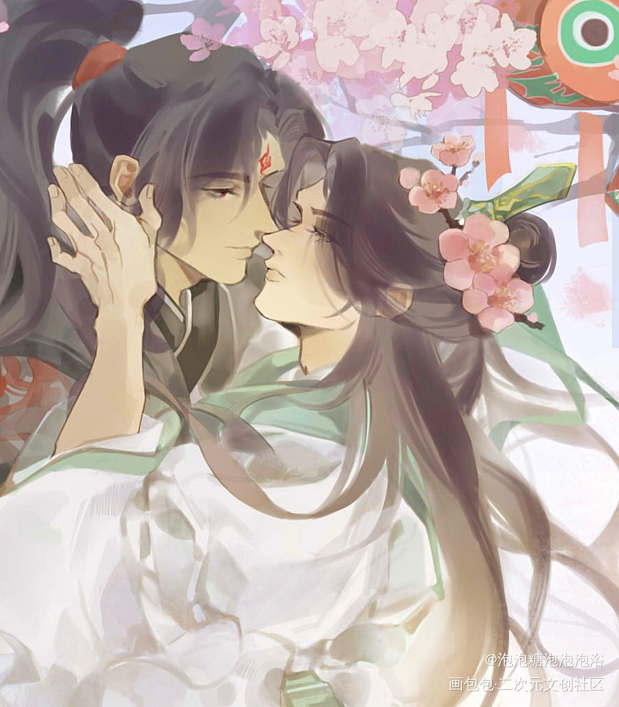 中秋贺图_人渣反派自救系统冰秋沈清秋洛冰河绘画作品
