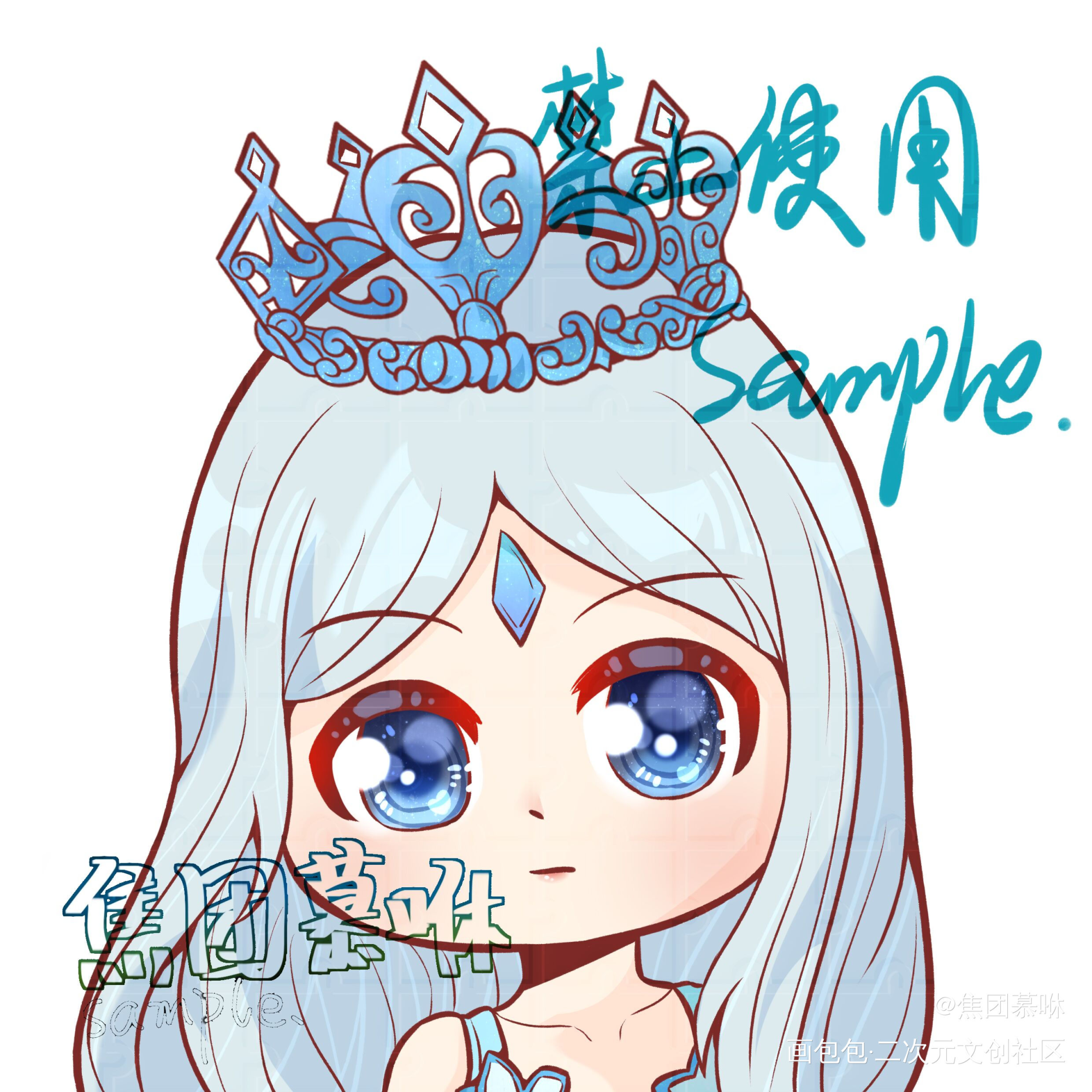搬砖搬砖🧱_Q版指绘摸鱼约稿绘画绘画作品