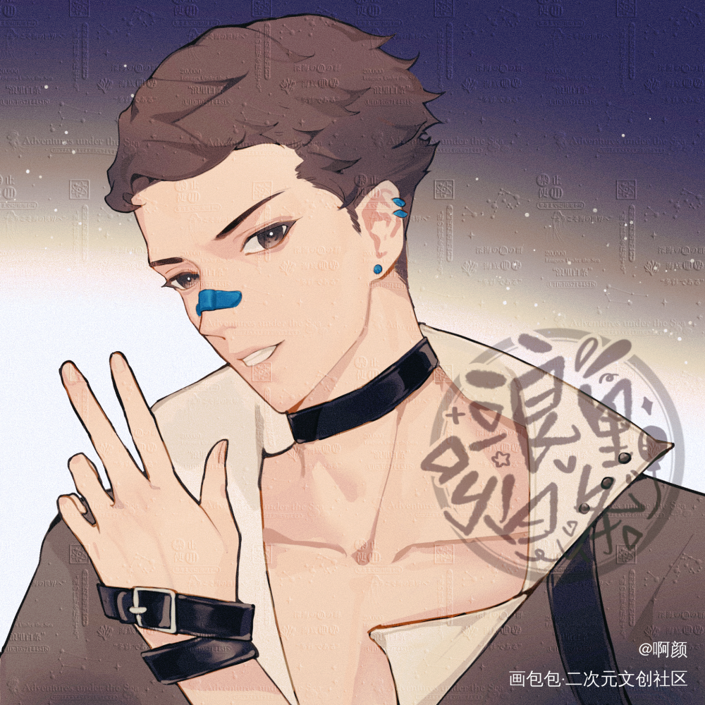 _小白杨188男团俞白绘画作品
