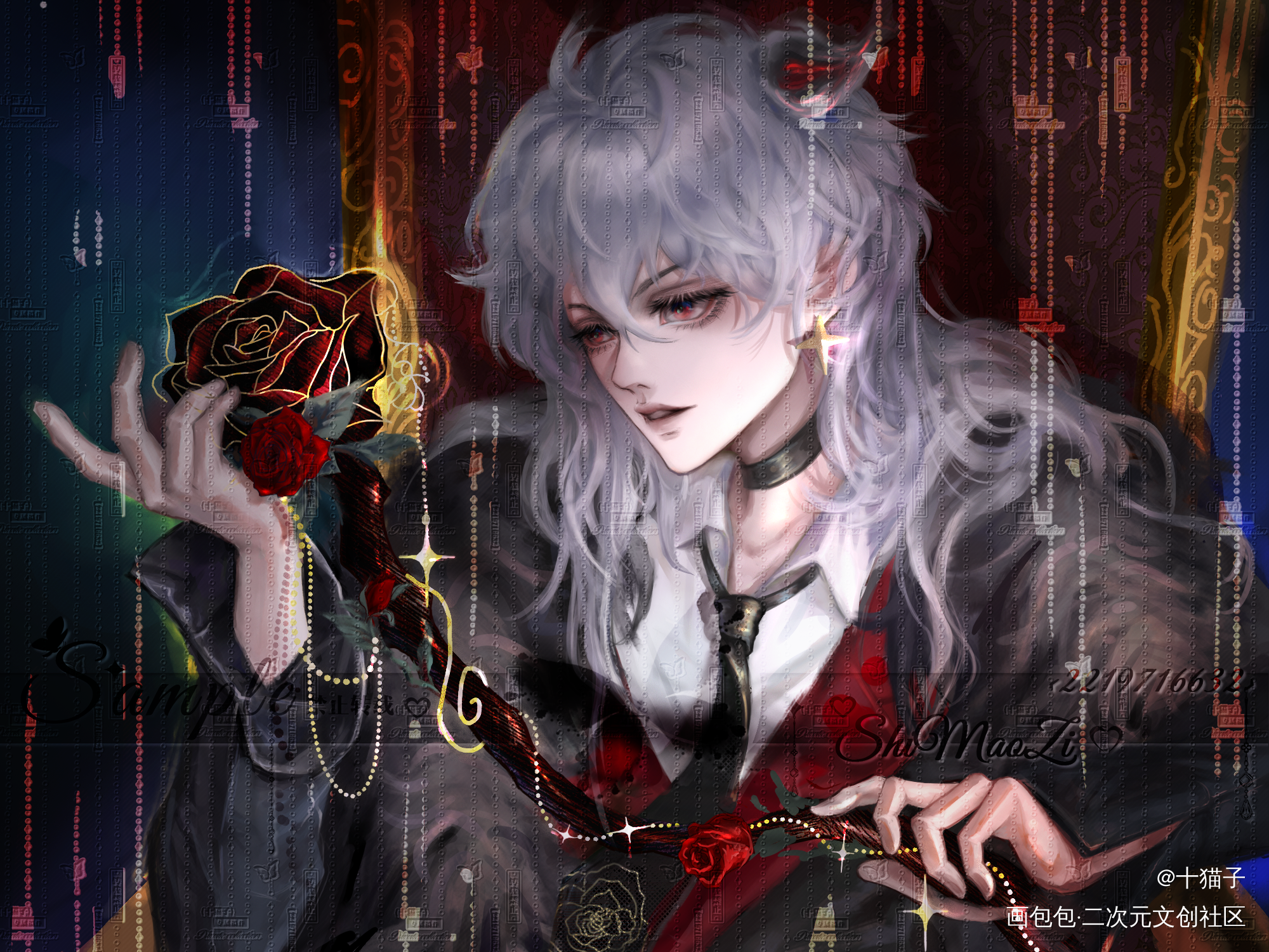 这居然是无偿？_光与夜之恋188男团彩色条漫彩色漫画板绘涂节日厚涂原创人设oc绘画作品