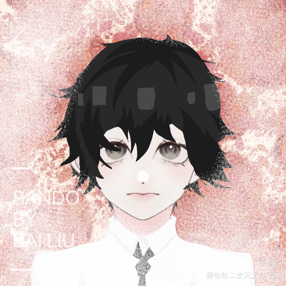 短发柳~_我在惊悚游戏里封神白柳摸鱼页绘画作品