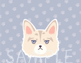 狼头q版 B_绘画作品