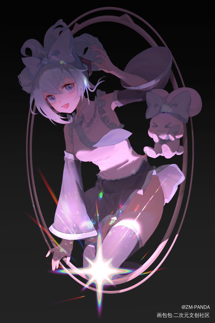 七彩葱₍˄·͈༝·͈˄*₎◞_头像同人壁纸绘画绘画作品