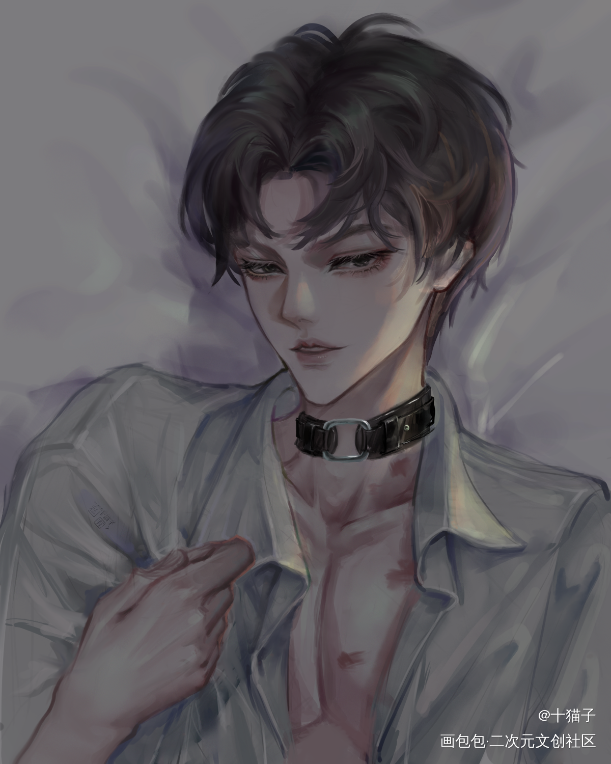 每当夜幕降临…_188男团赵锦辛黎朔赵锦辛彩色条漫彩色漫画板绘涂节日摸鱼页厚涂oc绘画作品