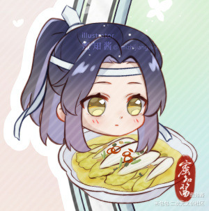 羡生贺摩天轮_魔道祖师忘羡蓝忘机魏无羡平涂日系Q版我要上首推插画同人绘画作品
