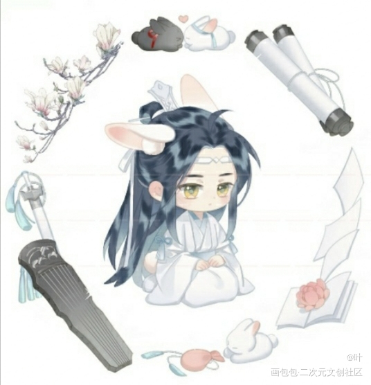 花环 叽_魔道祖师忘羡绘画作品