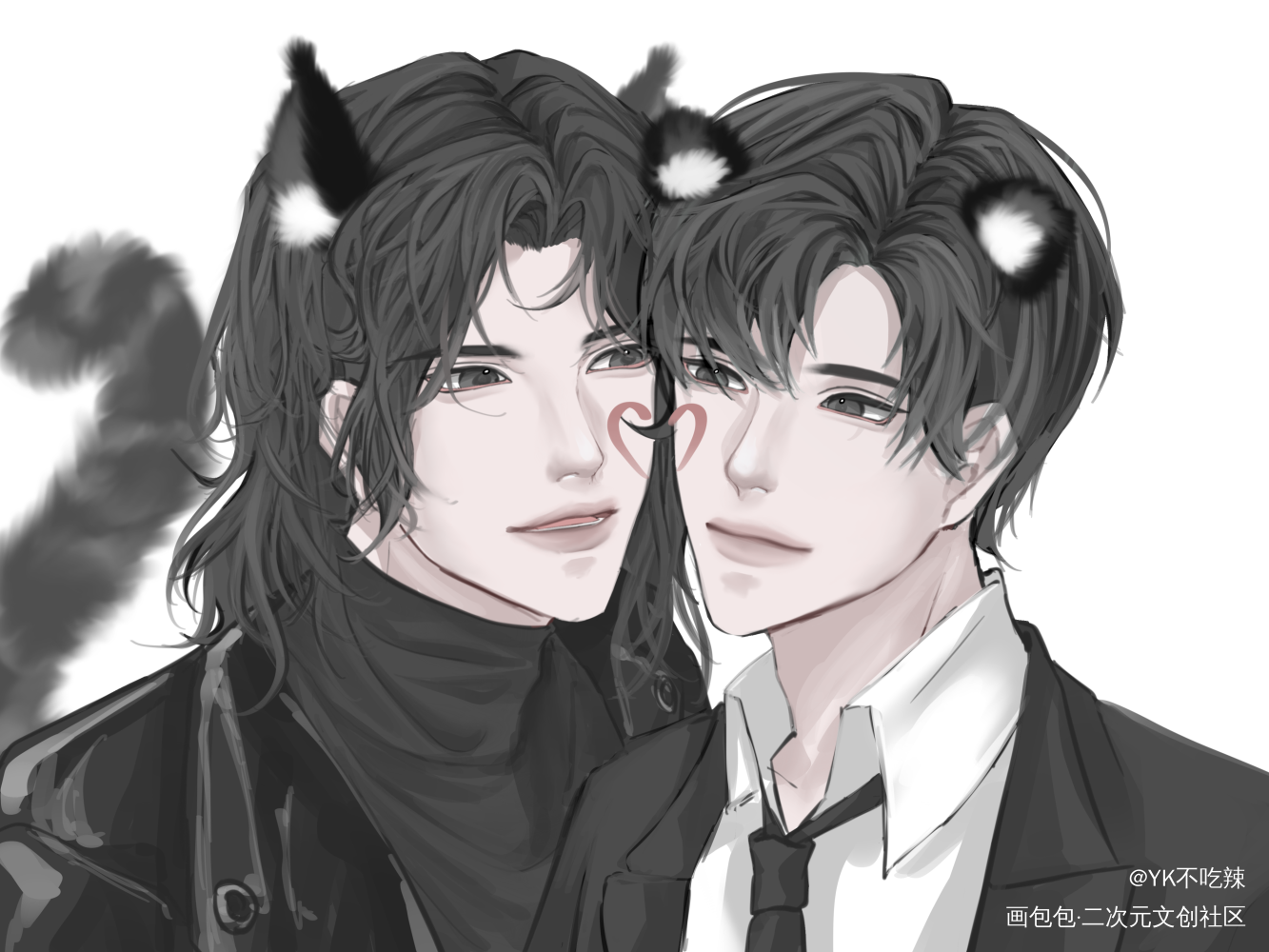 寒故贴贴_一醉经年188男团寒故板绘涂绘画作品