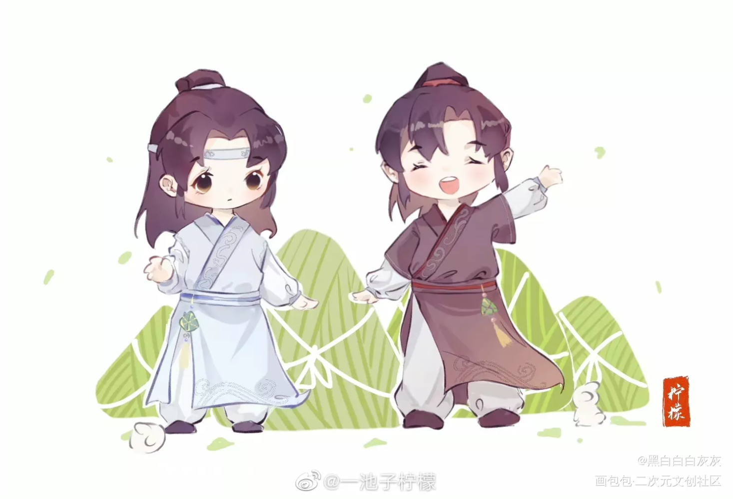 忘羡童稚_魔道祖师忘羡蓝忘机魏无羡魏无羡蓝忘机我要上首推绘画作品