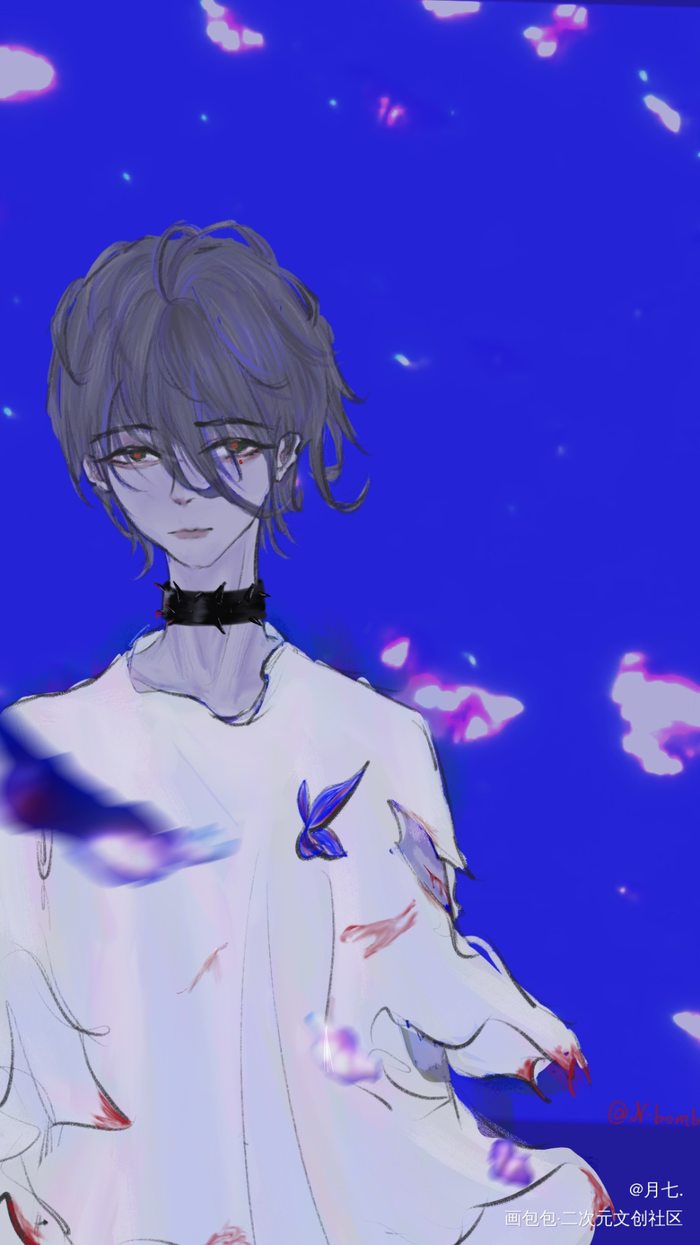 乱糊_板绘涂摸鱼板绘绘画oc绘画作品