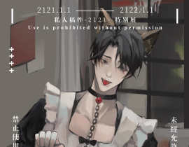 两只小猫咪～_绘画作品