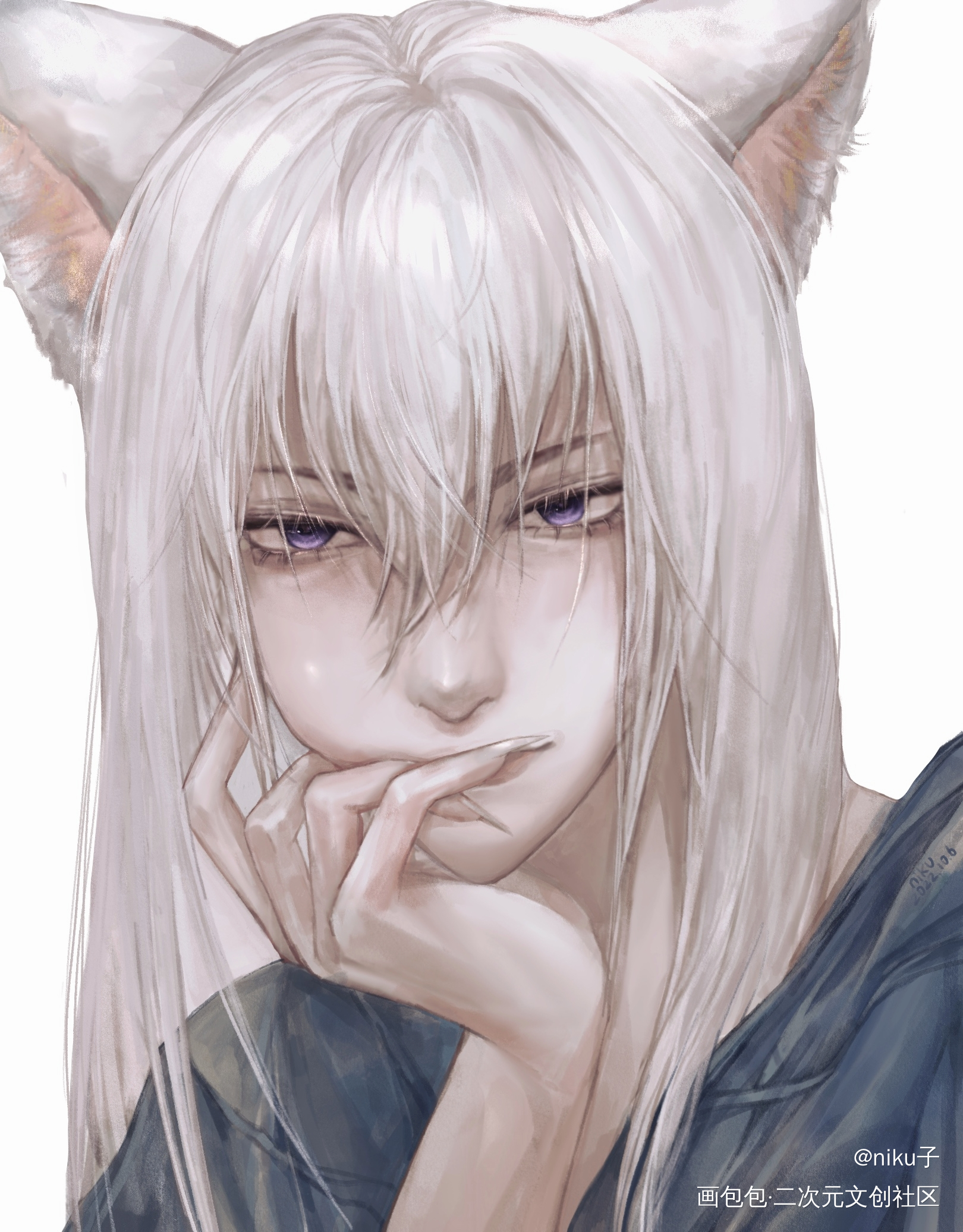 巴卫。_元气少女缘结神巴卫头像同人procreate绘画绘画作品