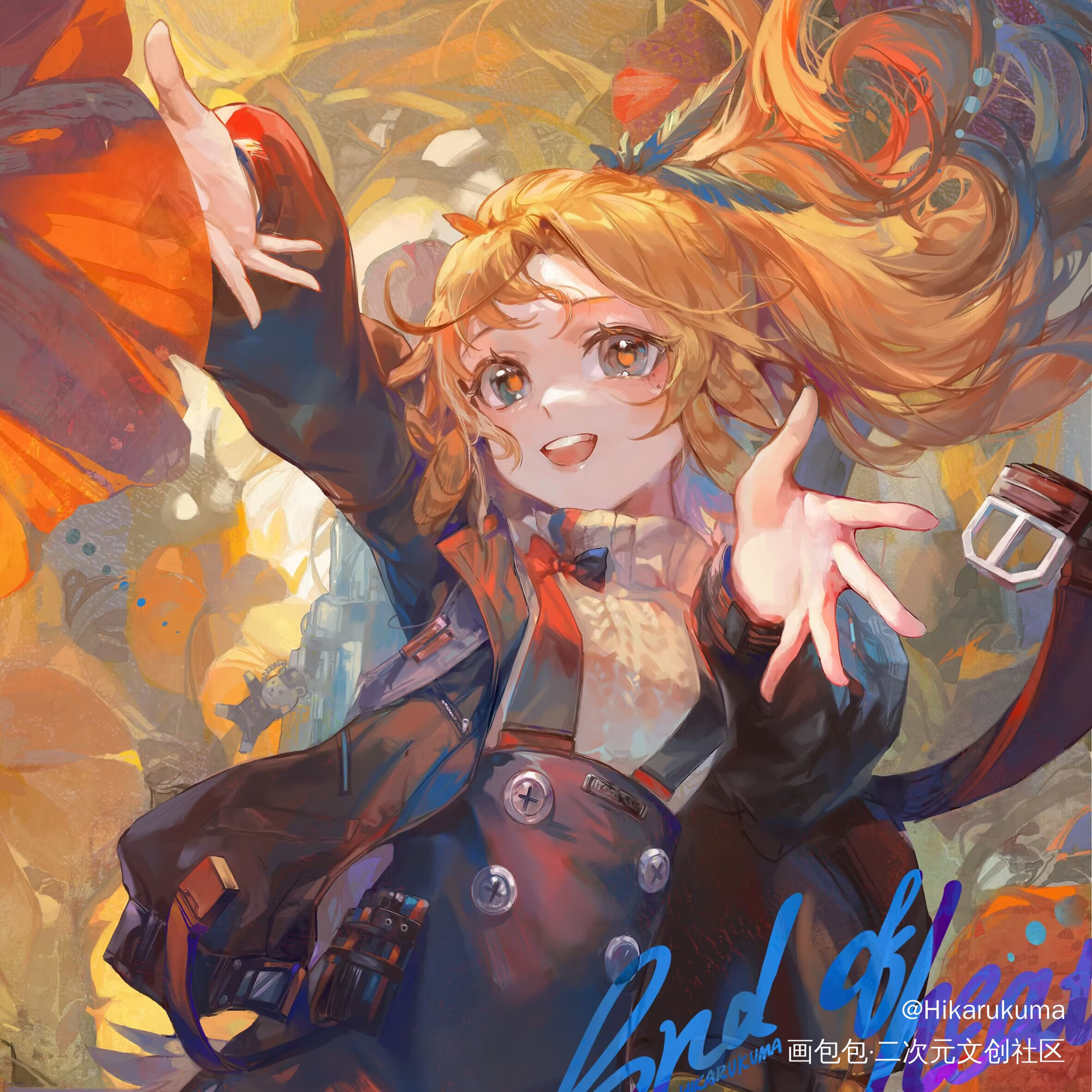 End of heat._明日方舟板绘涂arknights松果绘画作品