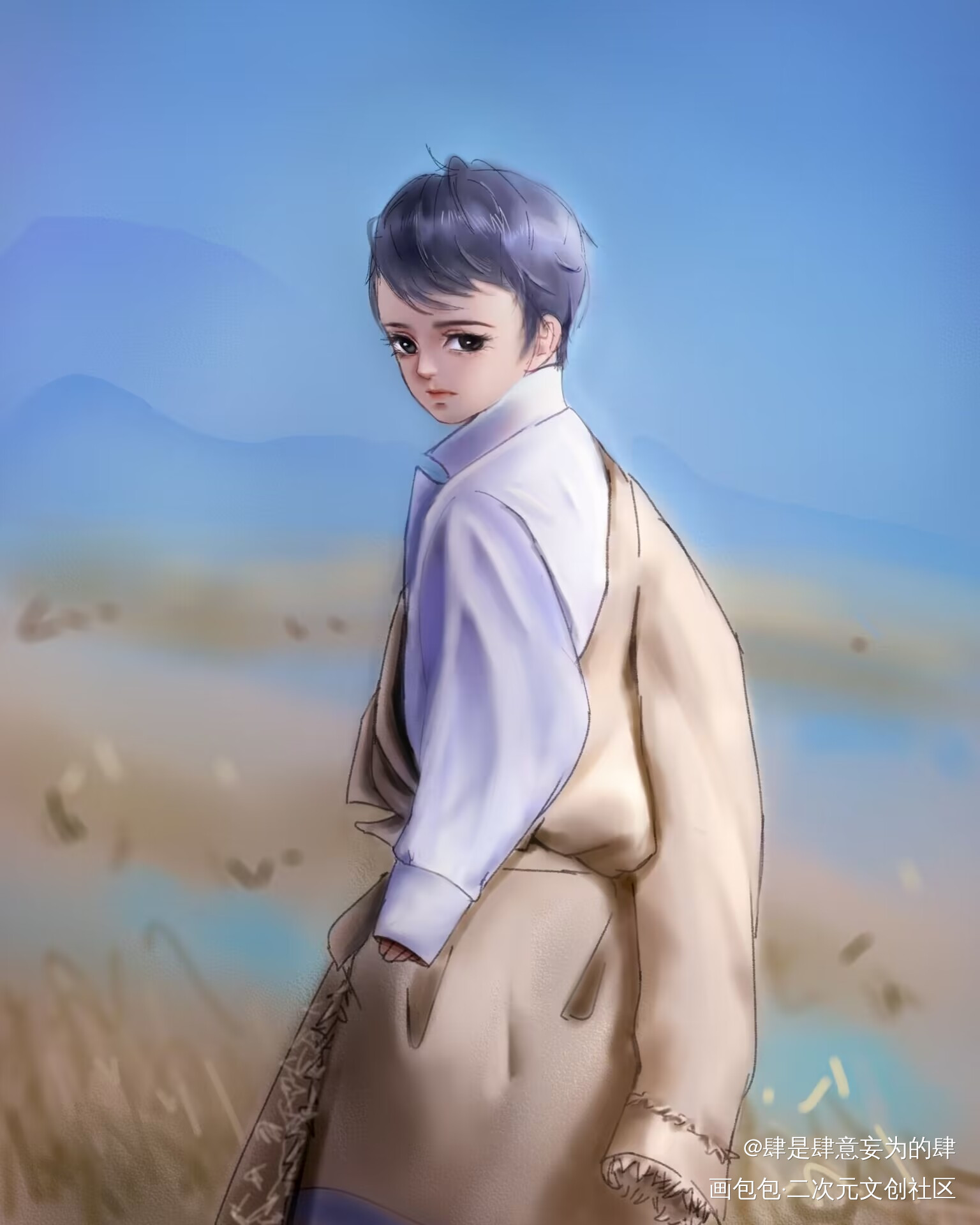 坚持每日一练！！画个小孩！_每日一练求约稿接稿绘画绘画作品