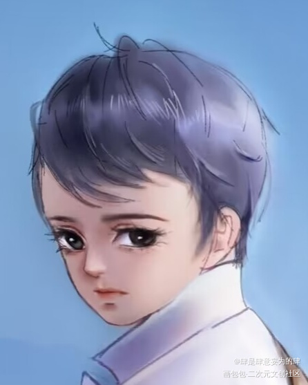 坚持每日一练！！画个小孩！_每日一练求约稿接稿绘画绘画作品