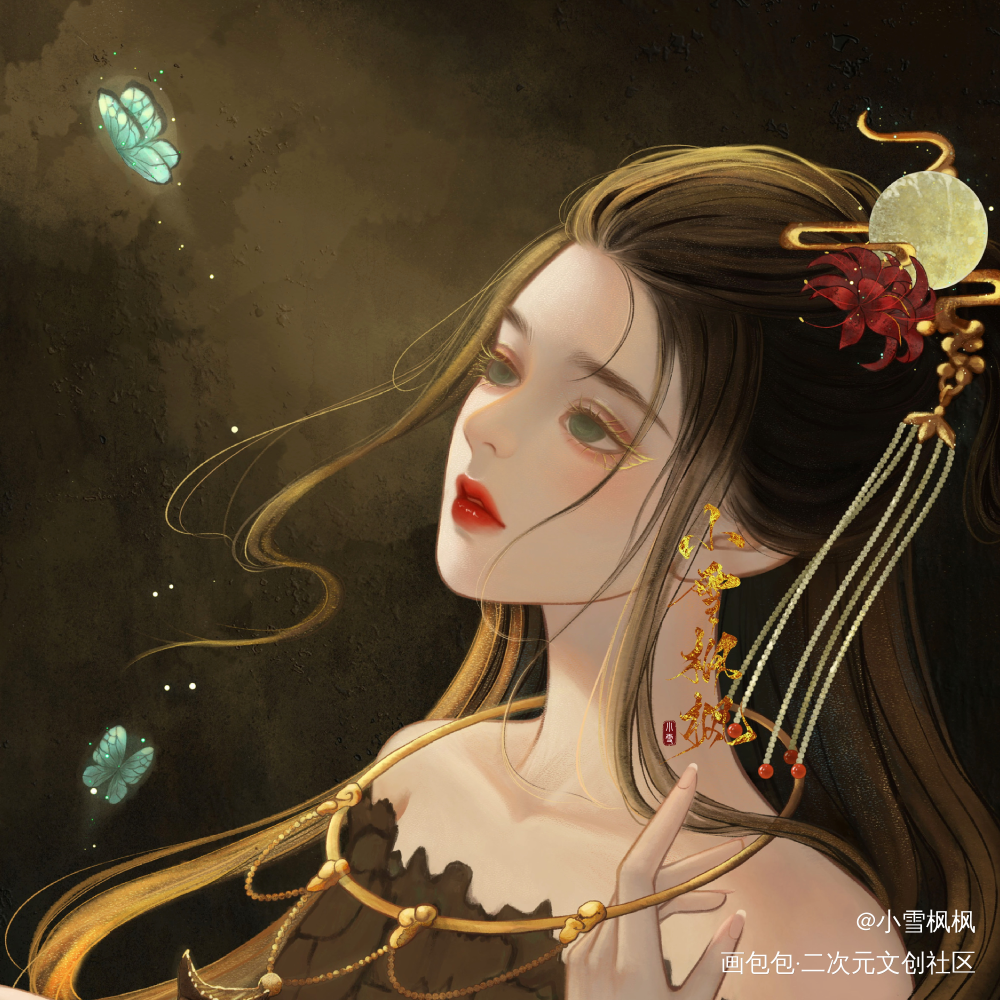 禁锢_我是原创插画师古风插画绘画绘画作品