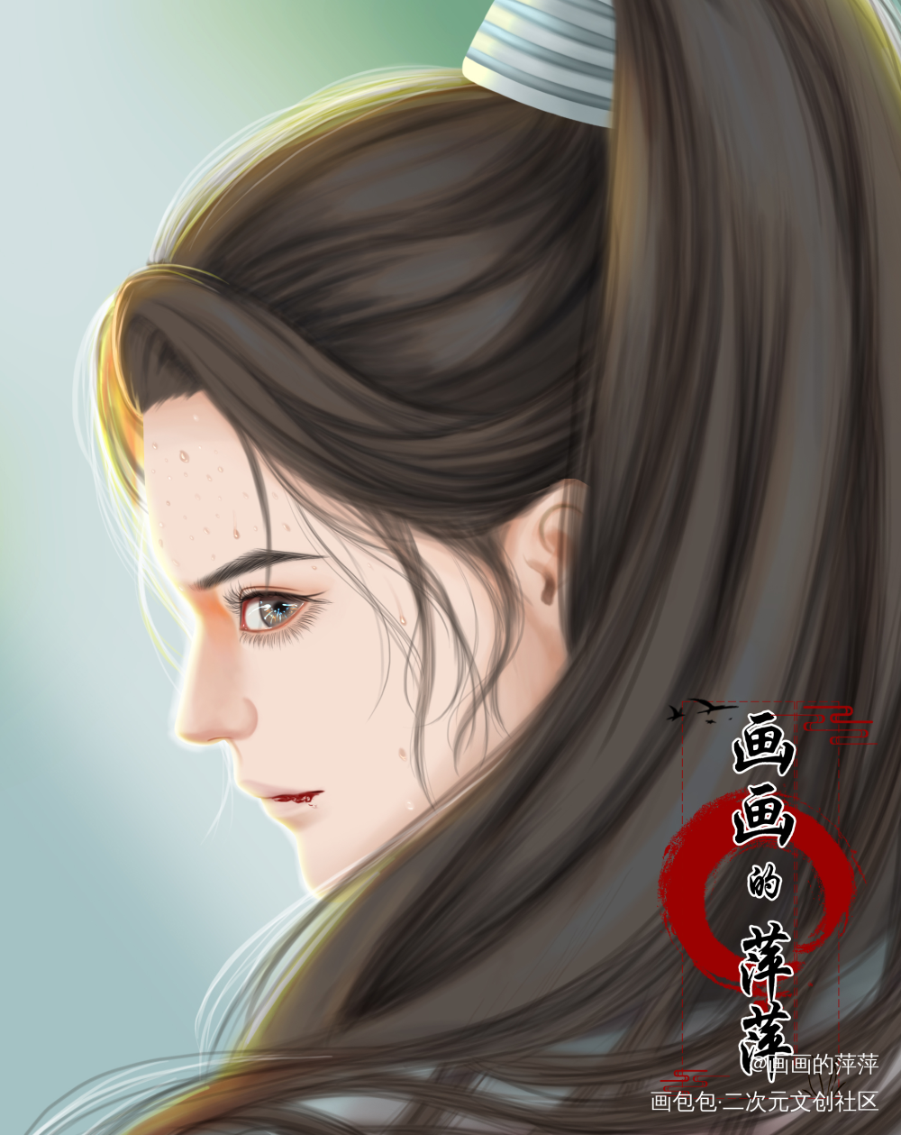 本座有些心乱_二哈和他的白猫师尊楚晚宁绘画作品