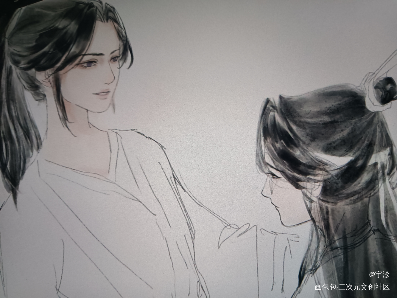 同框_魔道祖师忘羡procreate绘画作品
