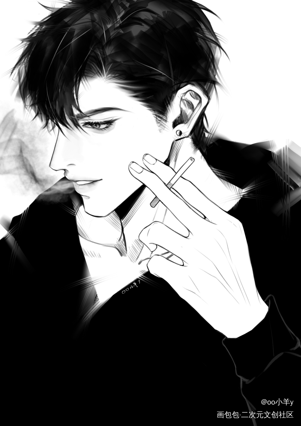 李简_你却爱着一个傻逼188男团李简李玉简隋英手绘绘画作品