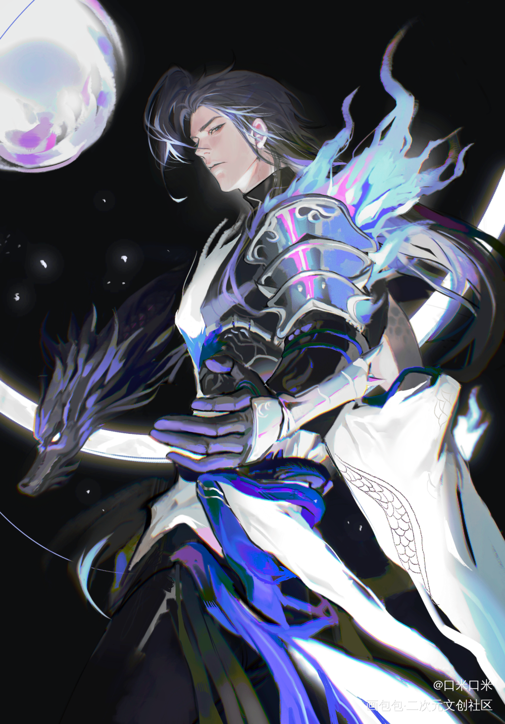 星轨_阴阳师荒同人神启荒绘画作品