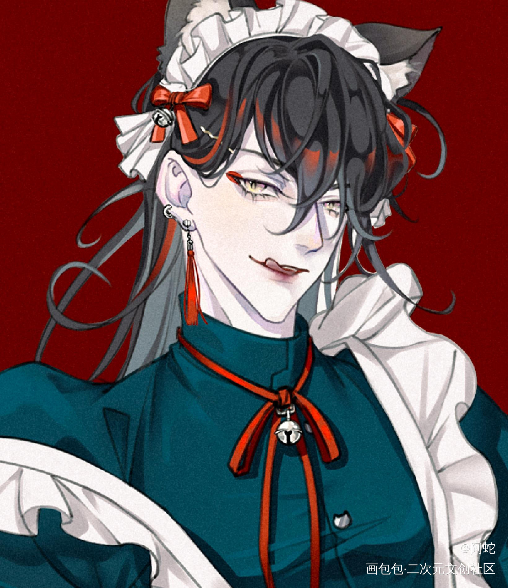 女仆爹∠( ᐛ 」∠)＿_插画同人voxakuma板绘绘画绘画作品