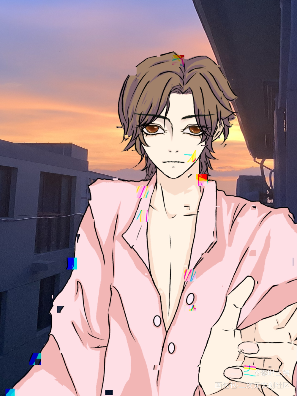 破次元来找我😭_盗墓笔记解雨臣绘画作品