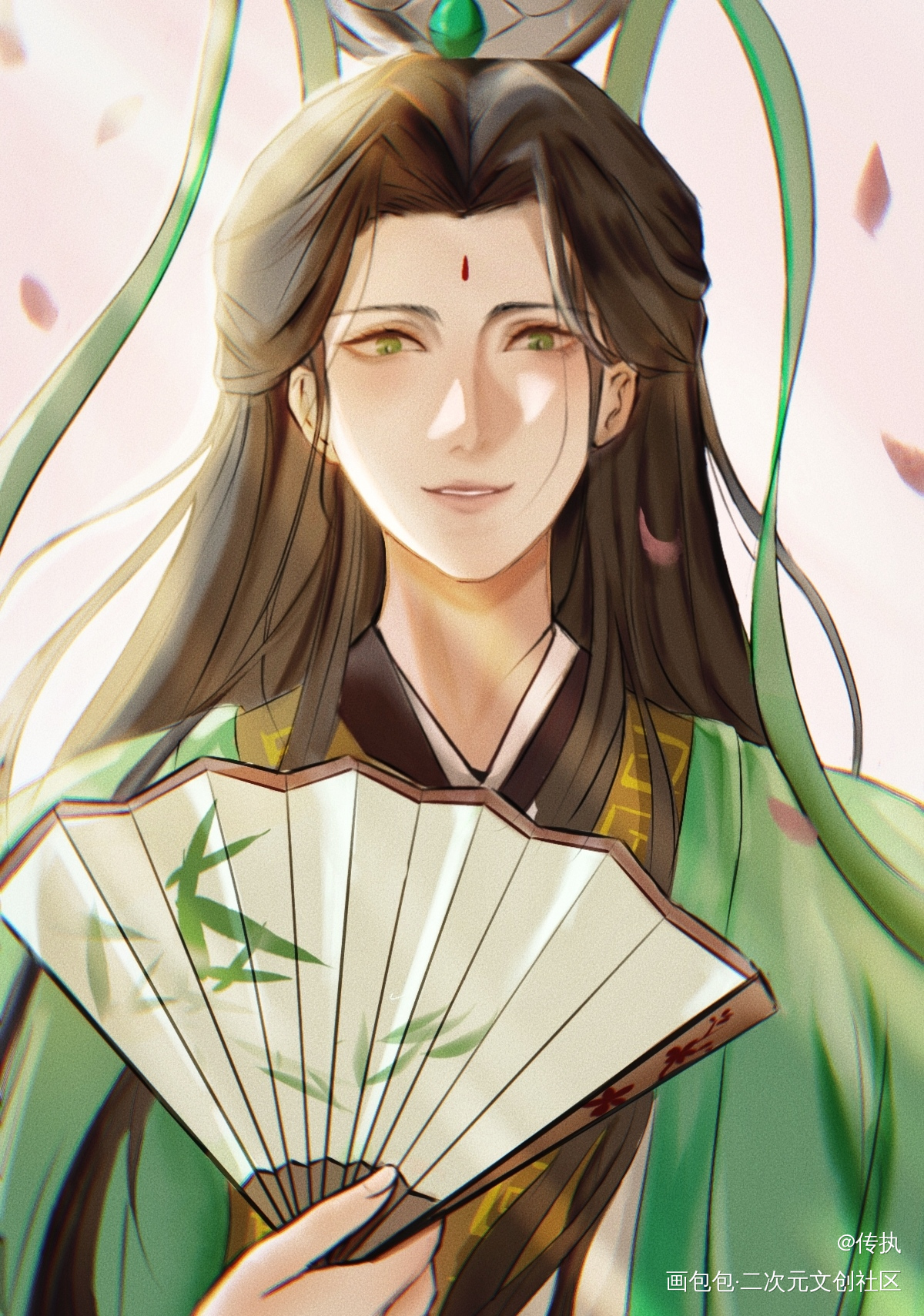 “冰河，在春天里见面吧”_人渣反派自救系统沈清秋绘画作品