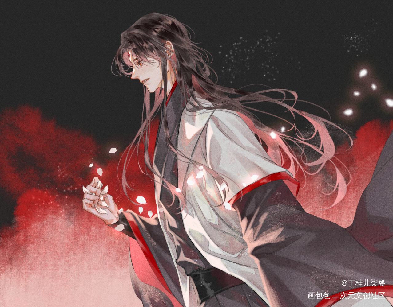 《春山何字解》的部分曲绘！_人渣反派自救系统冰秋古风墨香铜臭绘画作品