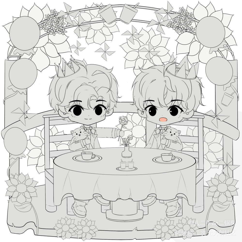 添望求婚现场_某某添望盛望江添日系Q版我要上首推头像同人木苏里绘画作品