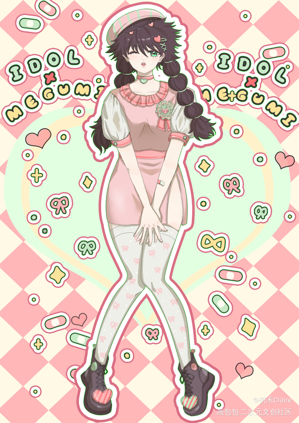 这世界没有伏黑惠能转？硬撑罢了_咒术回战伏黑惠插画同人绘画作品