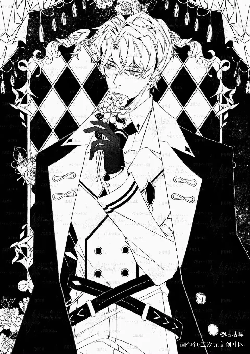 晏周·Tloml_职业替身188男团晏周绘画作品