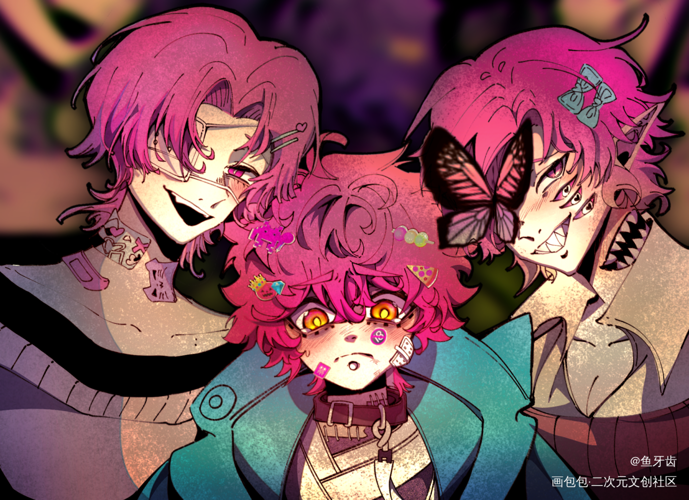 _指绘摸鱼自设oc绘画作品