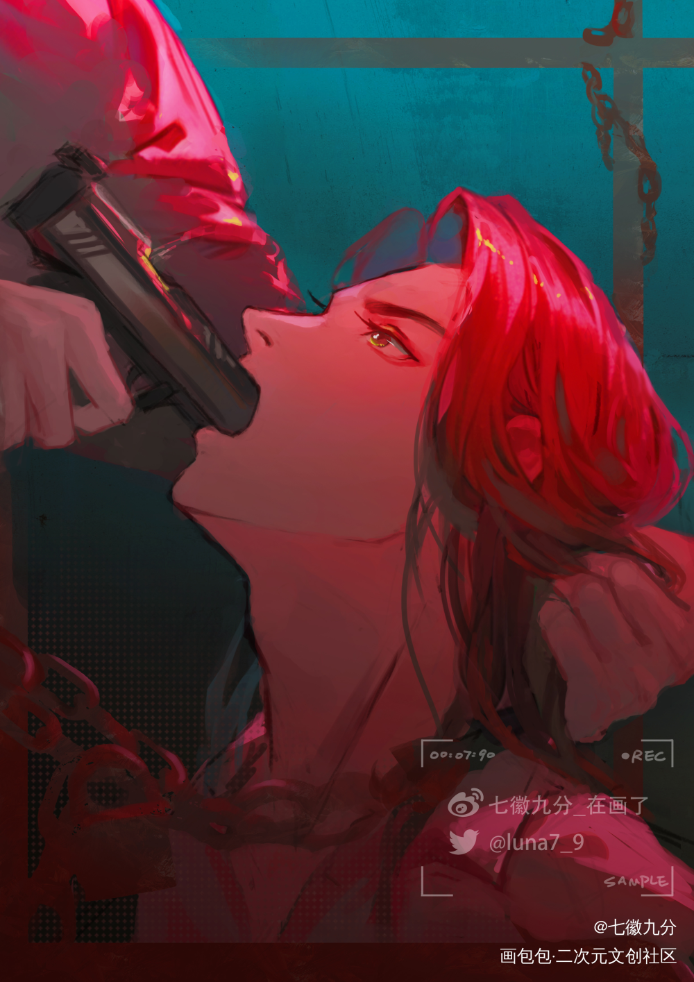 臣服或者死，你选一个_二哈和他的白猫师尊燃晚绘画作品