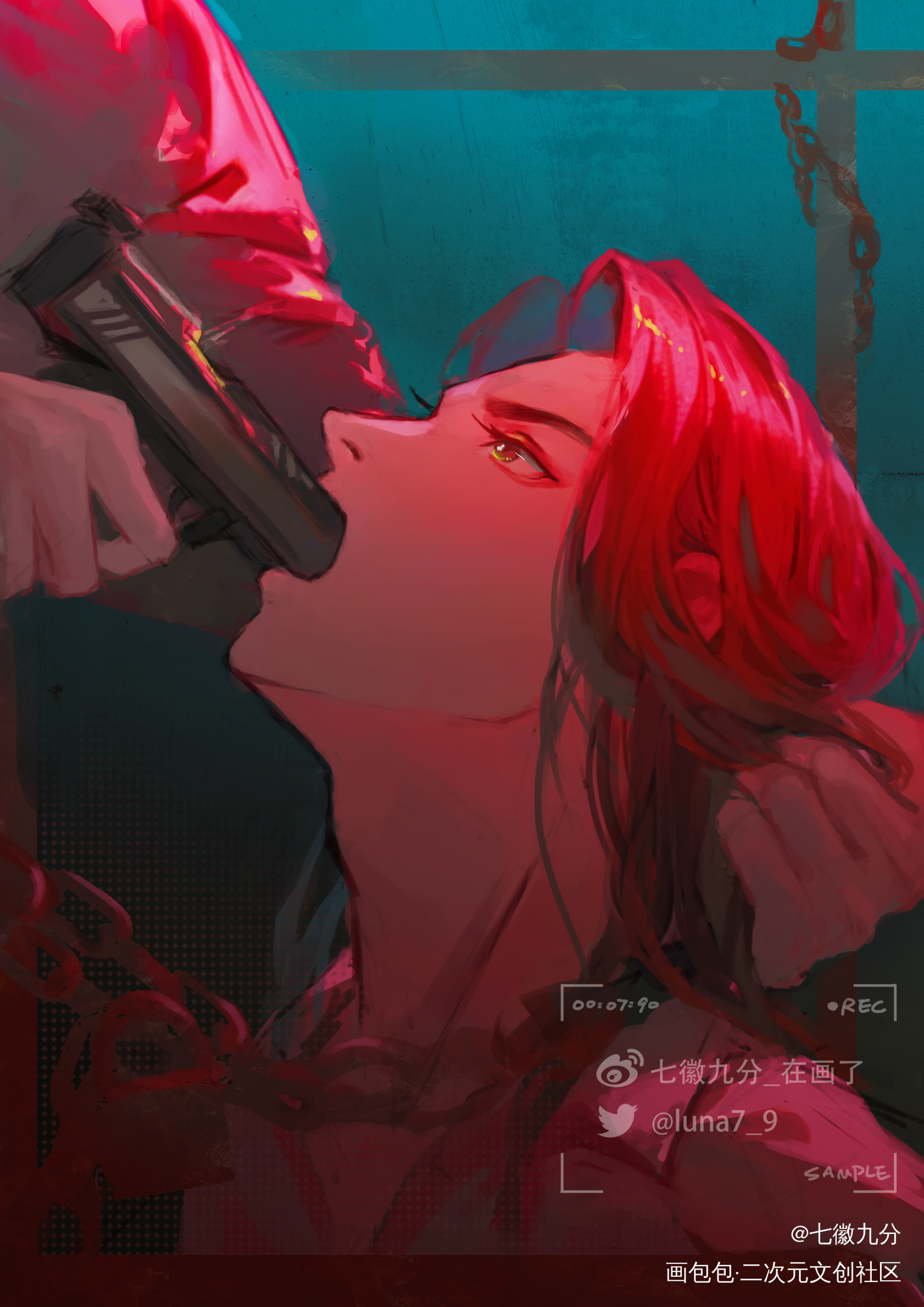 臣服或者死，你选一个_二哈和他的白猫师尊燃晚绘画作品