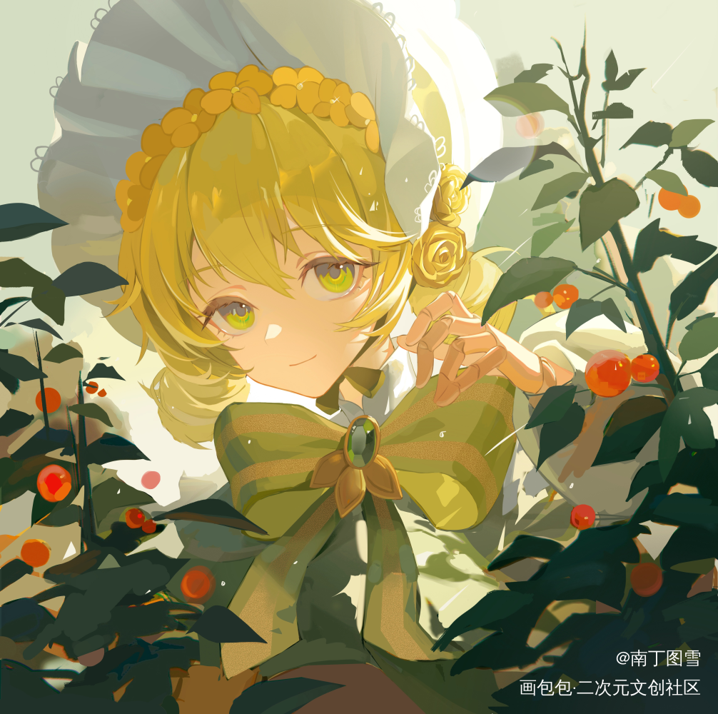 花前_插画同人procreate绘画原创绘画作品