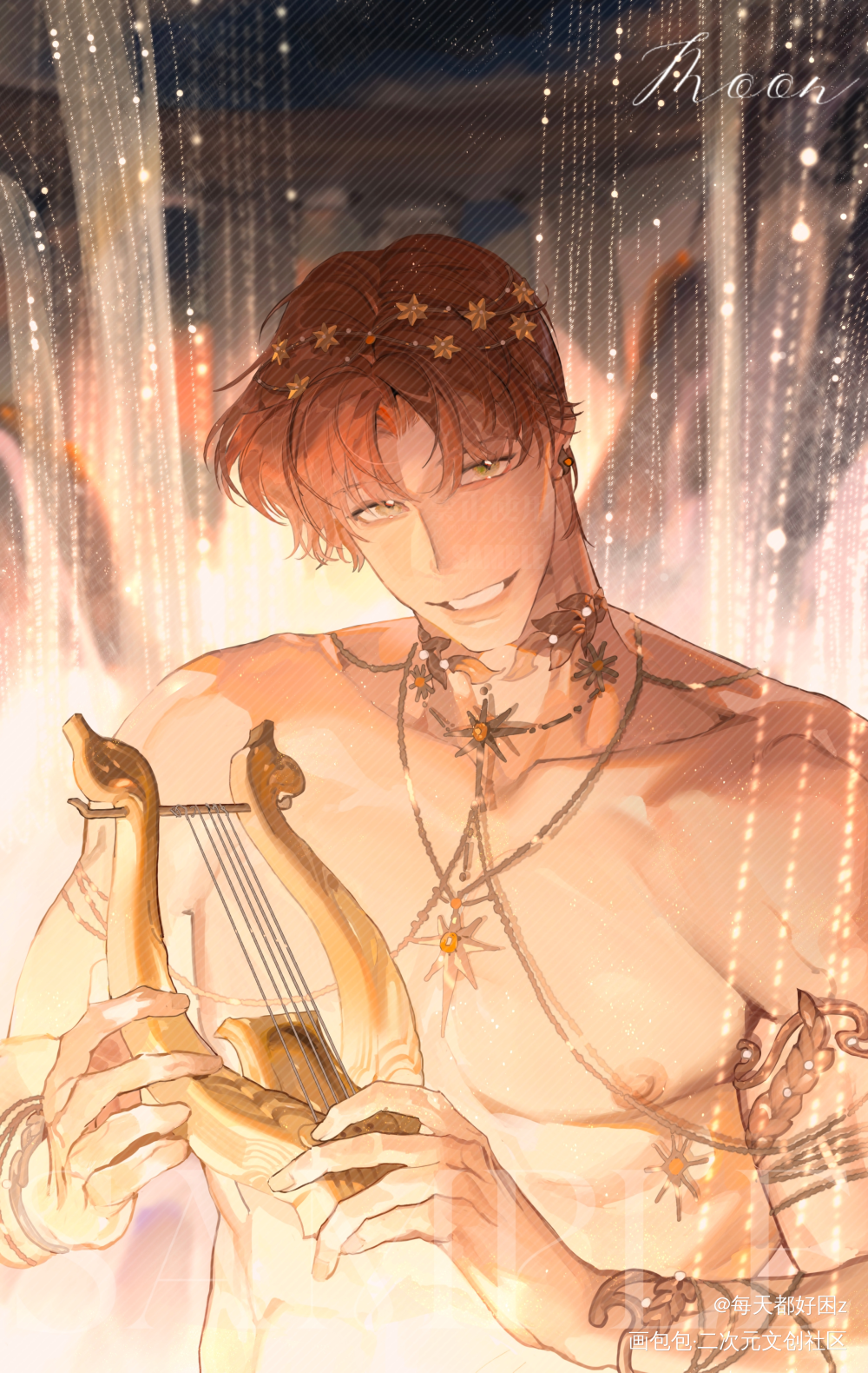爱域夏鸣星_光与夜之恋夏鸣星绘画作品
