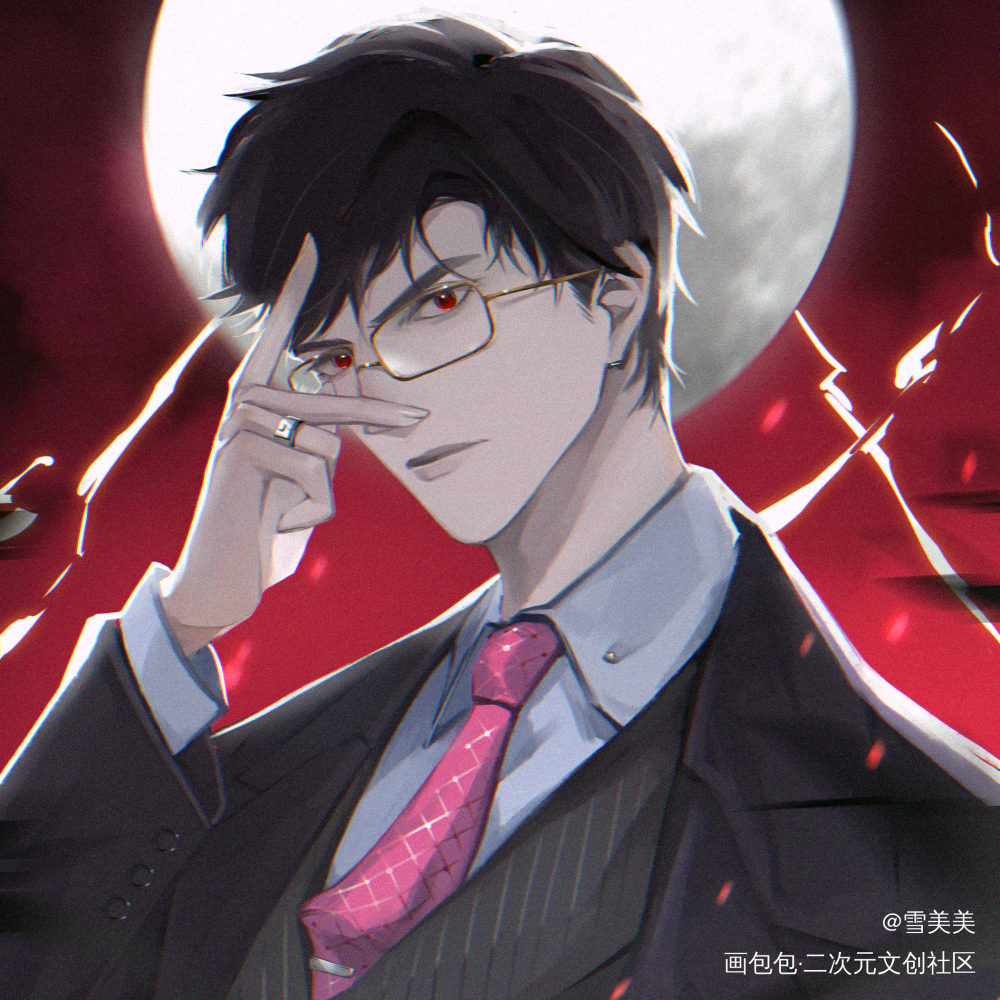 陆沉_光与夜之恋陆沉绘画作品