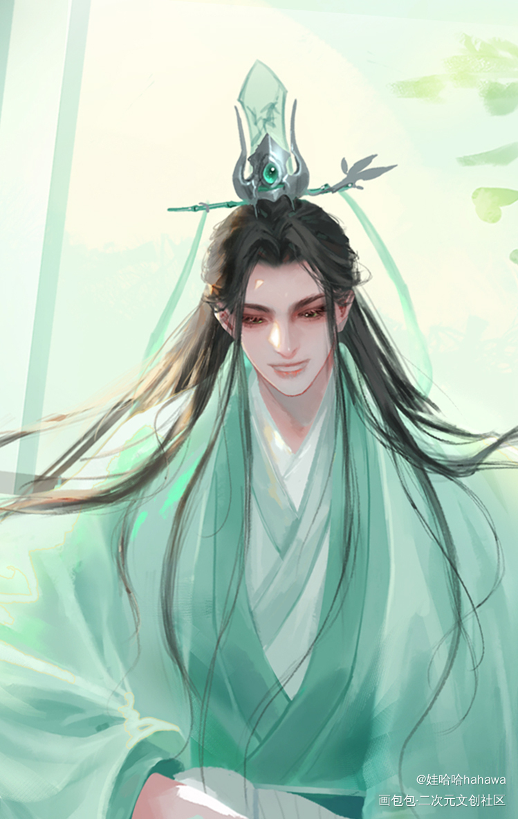 摸鱼_人渣反派自救系统沈清秋板绘涂绘画作品