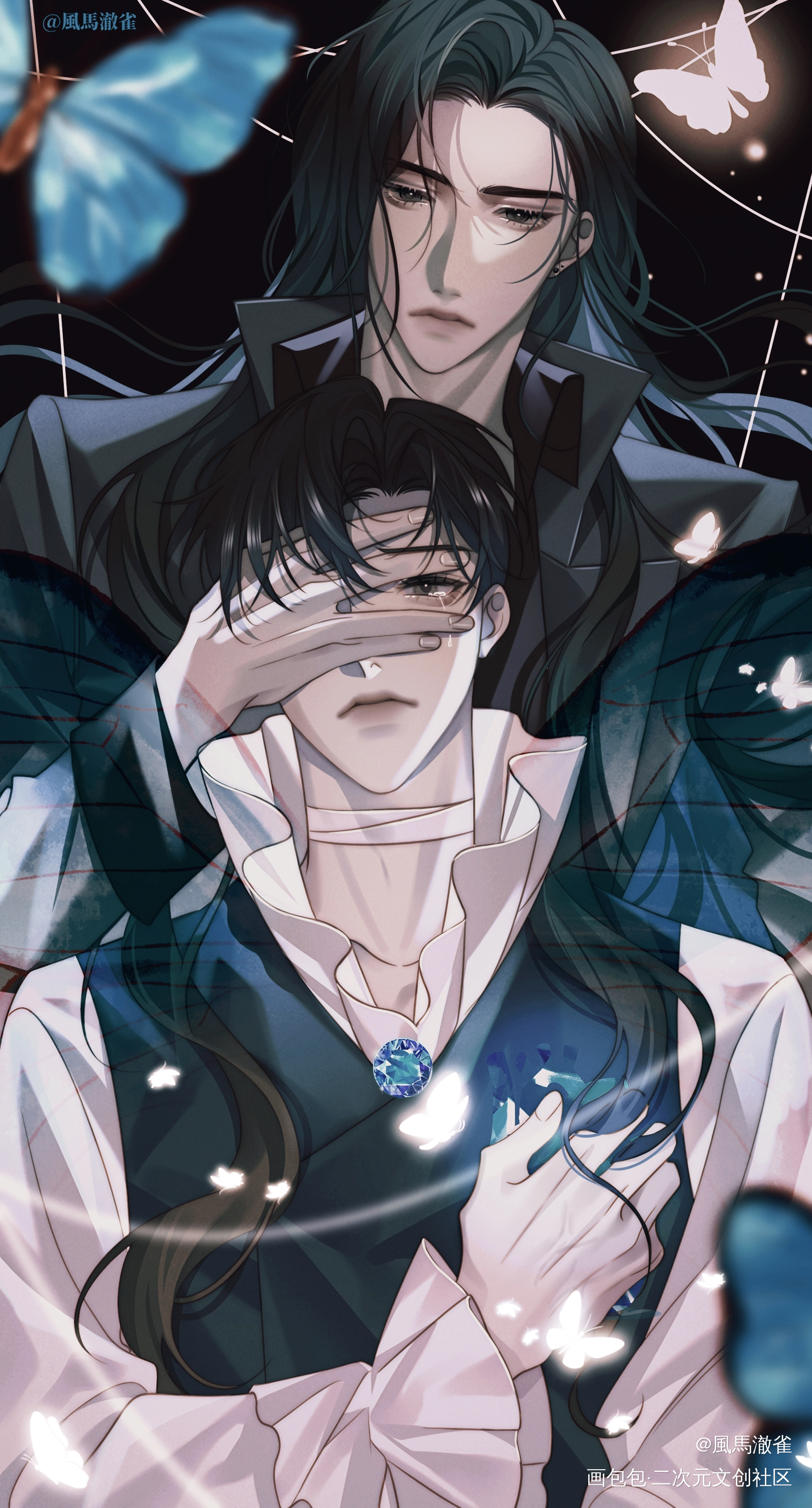 💙寒故七周年快乐💙_一醉经年188男团寒故绘画作品