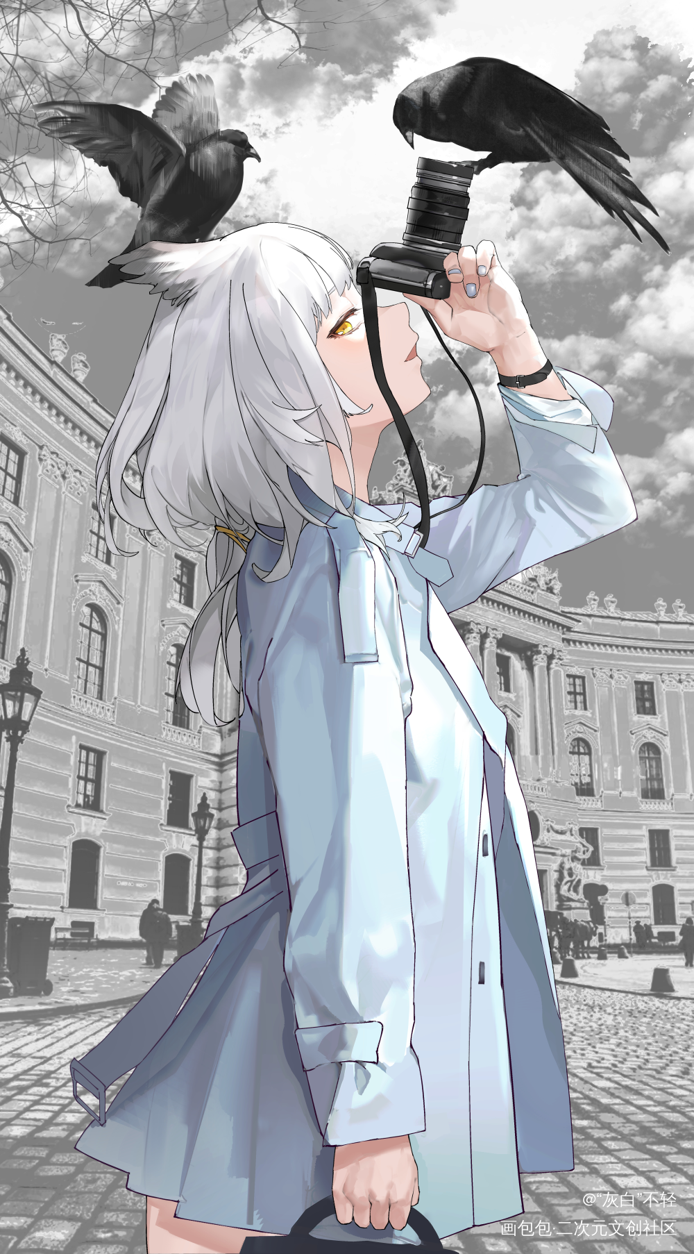 哀音悲調_明日方舟绘画作品