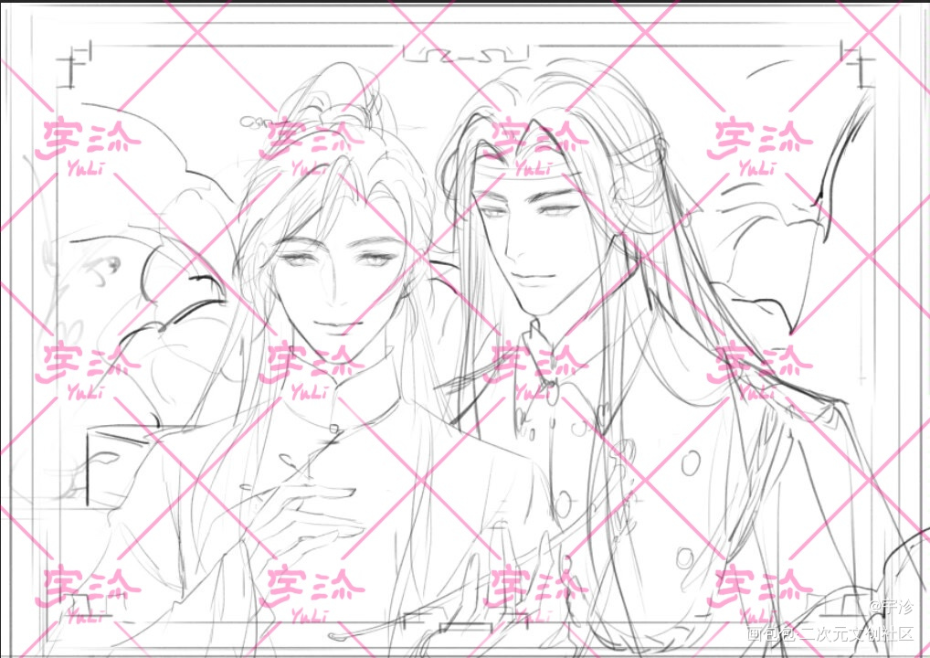 可能能赶上羡生贺的生贺图_魔道祖师忘羡绘画作品