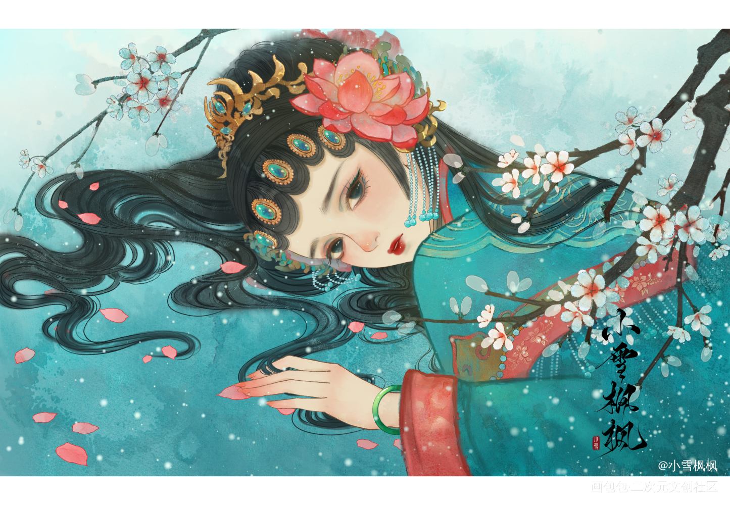 戏子_我是原创插画师古风插画绘画绘画作品