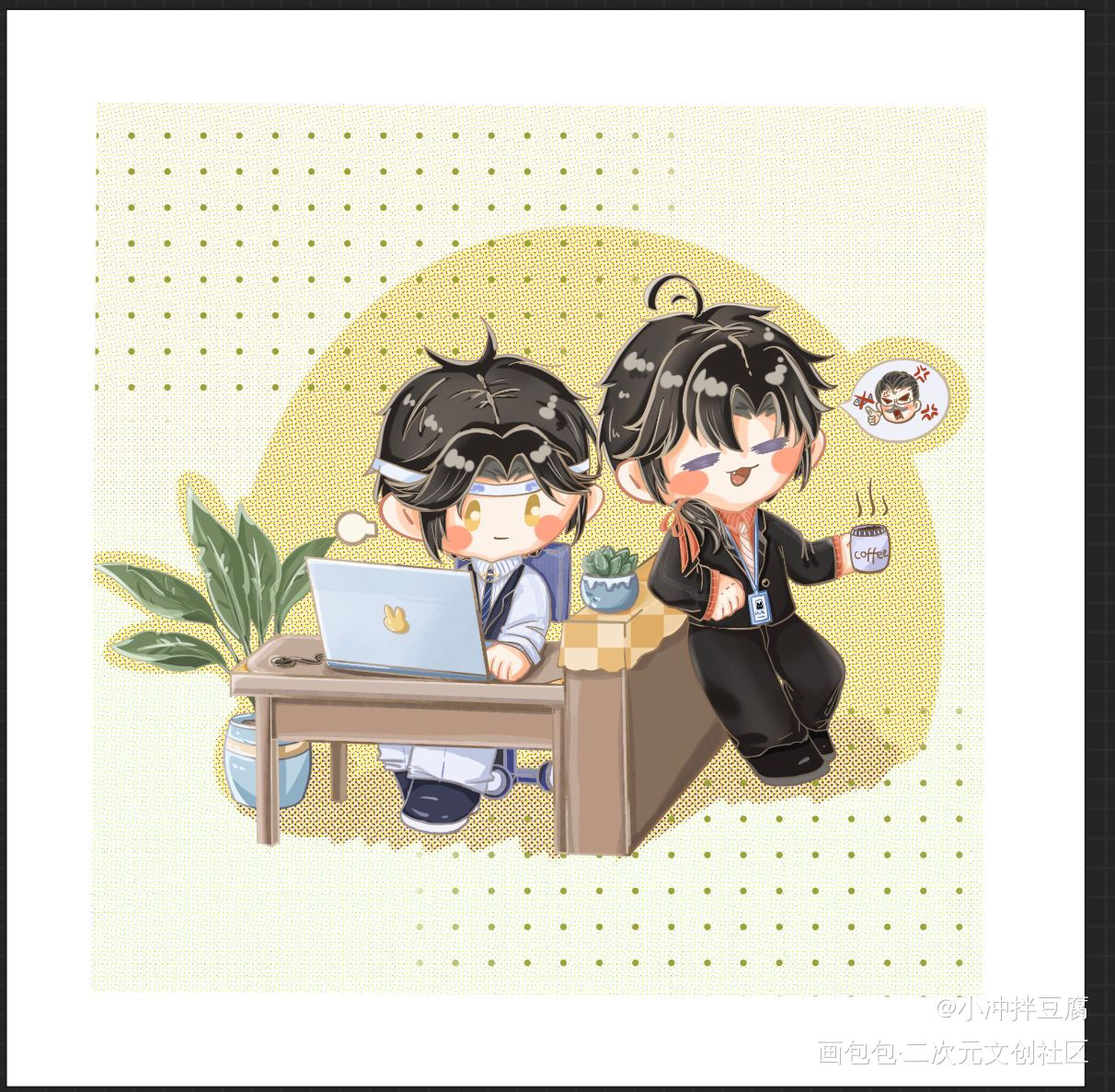 求关注求关注ﾚ(ﾟ∀ﾟ;)ﾍ=_魔道祖师忘羡绘画作品