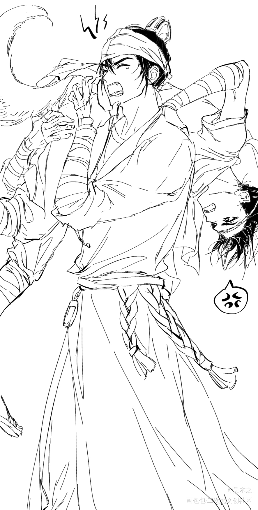 沉戬log_新神榜沉戬绘画作品